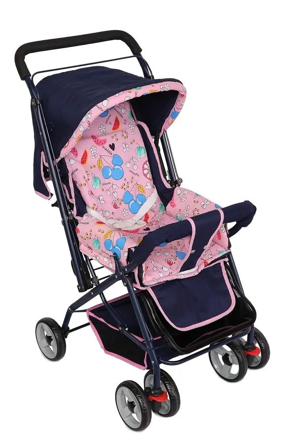 Pink_Metal_&_Polyester_Stroller_For_Kids
