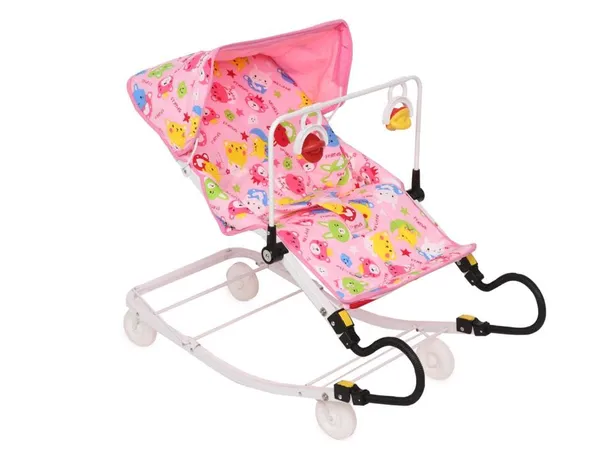 Pink_Metal_&_Polycotton_Bouncer_For_Kids