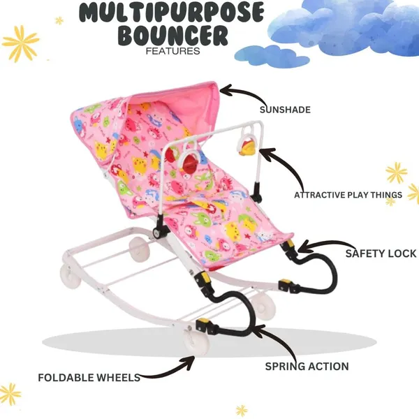 Pink_Metal_&_Polycotton_Bouncer_For_Kids