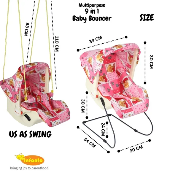 Pink_Metal,_Plastic_&_Polycotton_Bouncer_For_Kids