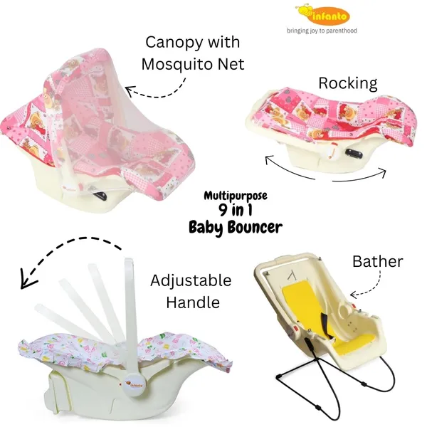 Pink_Metal,_Plastic_&_Polycotton_Bouncer_For_Kids
