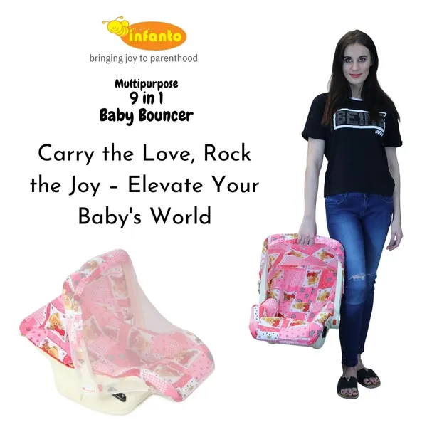 Pink_Metal,_Plastic_&_Polycotton_Bouncer_For_Kids