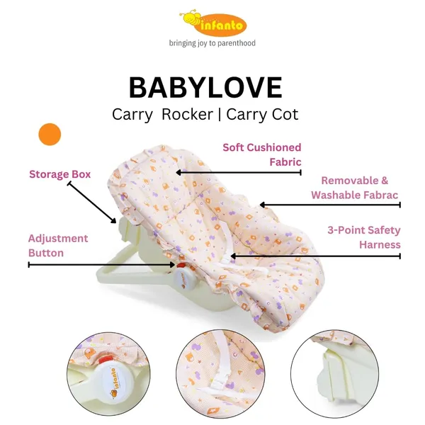 Orange_Plastic_&_Mesh_Sleeping_Carrier_For_Kids