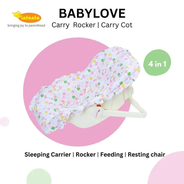 Pink_Metal_&_Fabric_Sleeping_Carrier_For_Kids