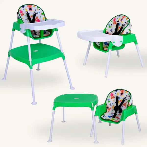 Green_Plastic_&_Metal_High_Chair_For_Kids