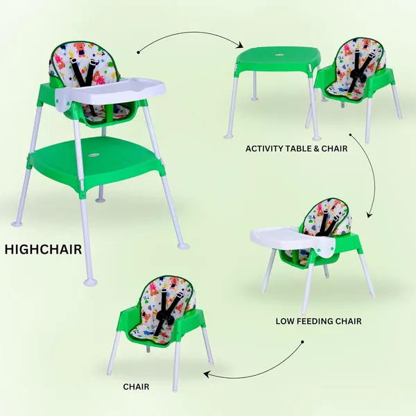 Green_Plastic_&_Metal_High_Chair_For_Kids