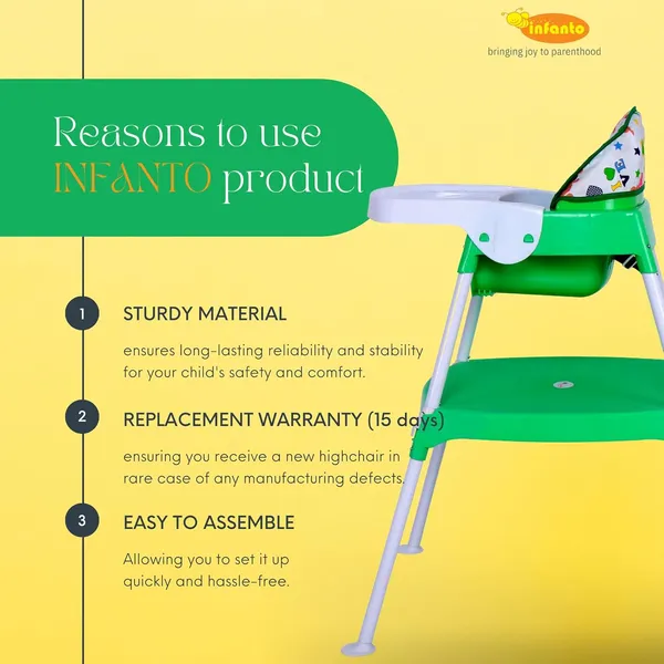 Green_Plastic_&_Metal_High_Chair_For_Kids