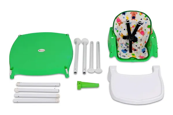 Green_Plastic_&_Metal_High_Chair_For_Kids
