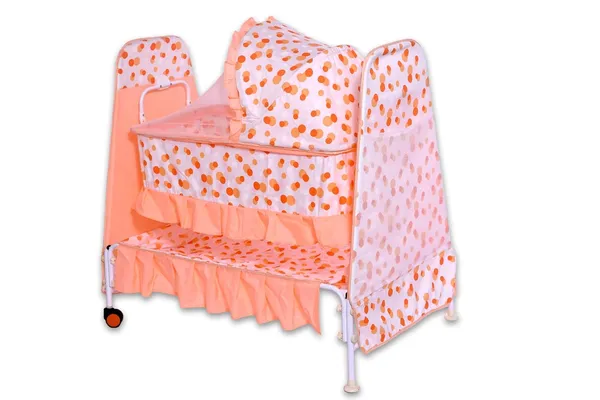 Orange_Metal_&_Mesh_Cradle_For_Kids