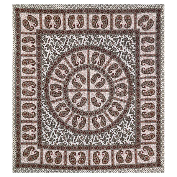 Brown_Soft_Cotton_Double_Bedsheet_With_Set_Of_2_Pillow_Covers