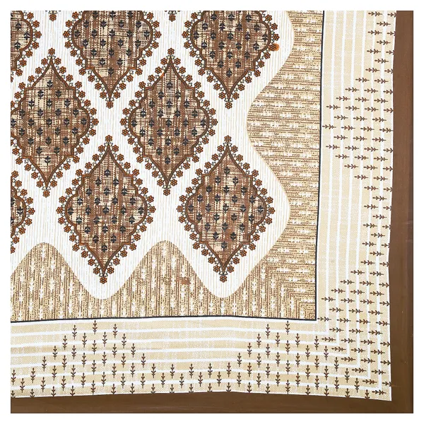 Cream-Brown_Soft_Cotton_Double_Bedsheet_With_Set_Of_2_Pillow_Covers