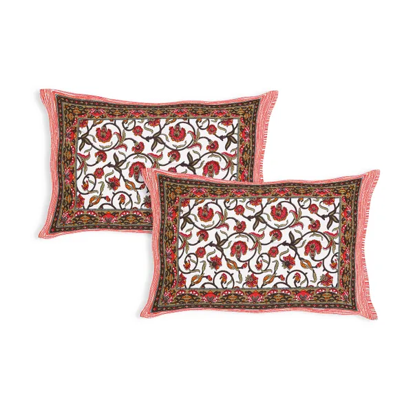 Pink-White_Soft_Cotton_Double_Bedsheet_With_Set_Of_2_Pillow_Covers