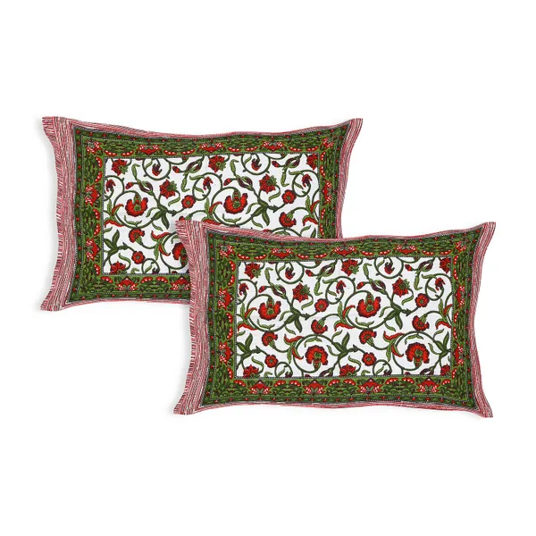 Green-White_Soft_Cotton_Double_Bedsheet_With_Set_Of_2_Pillow_Covers