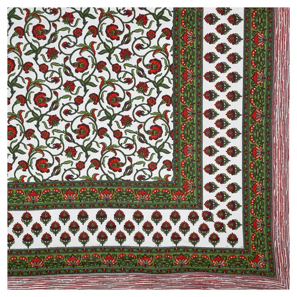 Green-White_Soft_Cotton_Double_Bedsheet_With_Set_Of_2_Pillow_Covers