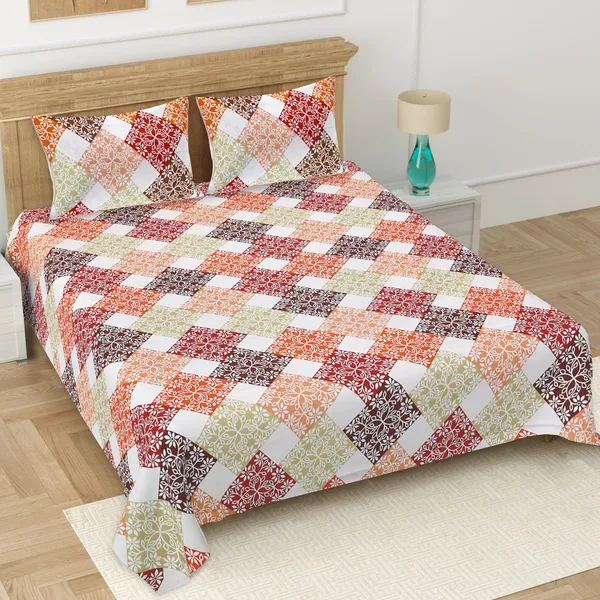 Red-Maroon_Soft_Cotton_Double_Bedsheet_With_Set_Of_2_Pillow_Covers
