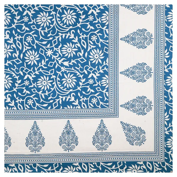Blue_Soft_Cotton_Double_Bedsheet_With_Set_Of_2_Pillow_Covers