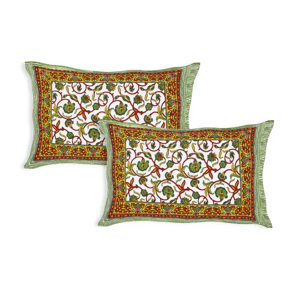 Yellow_Soft_Cotton_Double_Bedsheet_With_Set_Of_2_Pillow_Covers