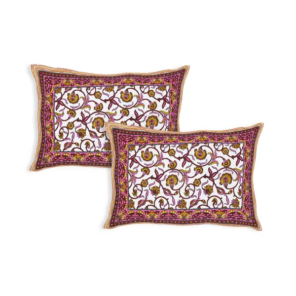 Pink-Cream_Soft_Cotton_Double_Bedsheet_With_Set_Of_2_Pillow_Covers