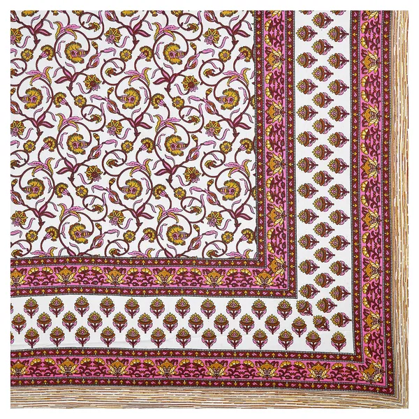 Pink-Cream_Soft_Cotton_Double_Bedsheet_With_Set_Of_2_Pillow_Covers