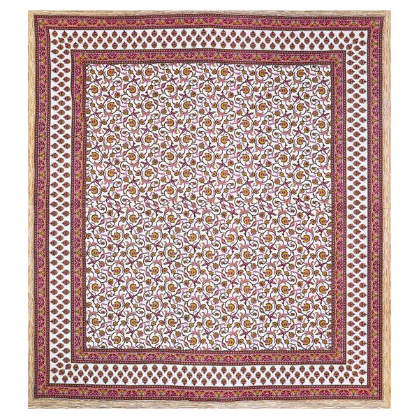 Pink-Cream_Soft_Cotton_Double_Bedsheet_With_Set_Of_2_Pillow_Covers