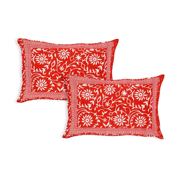 Red_Soft_Cotton_Double_Bedsheet_With_Set_Of_2_Pillow_Covers