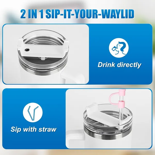 White_Stainless_Steel_Double_Walled_Insulated_Bpa_Free_Tumbler_With_Straw_(1200_Ml)
