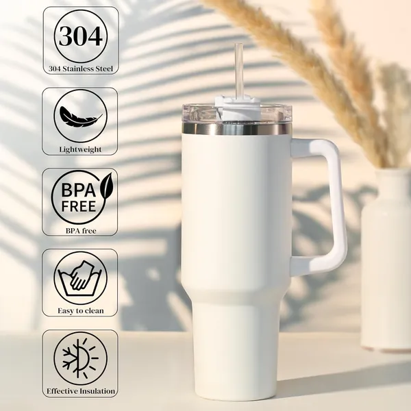 White_Stainless_Steel_Double_Walled_Insulated_Bpa_Free_Tumbler_With_Straw_(1200_Ml)