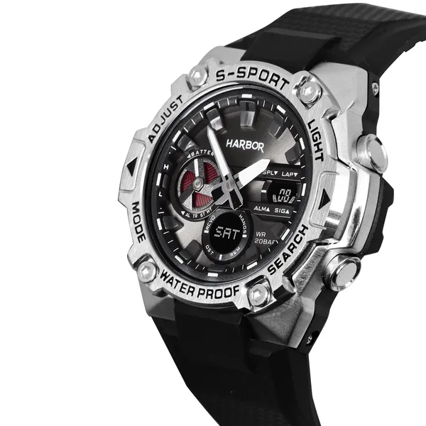 Black_Pu_Strap_Analog_Digital_Sports_Wrist_Watch_For_Men_|_World_Time_|_Multi_Function