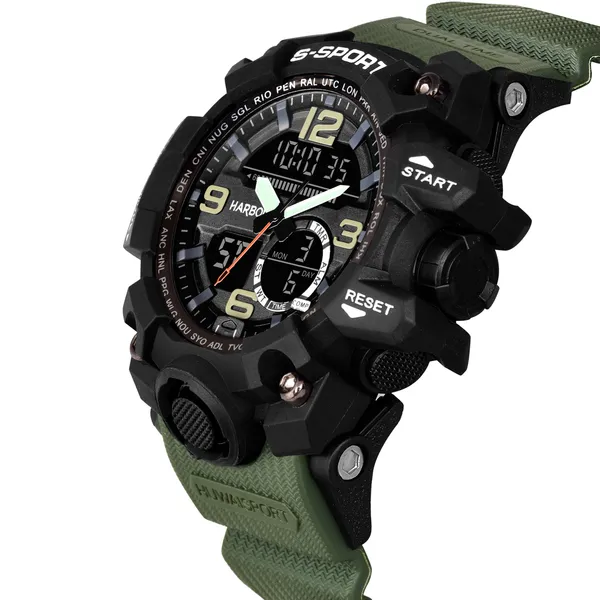 Green_Pu_Strap_Digital_Sports_Wrist_Watch_For_Men_|_Multi_Function_|_Analog