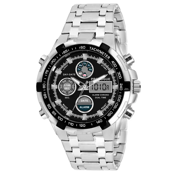 Provogue_Black_Dial_Stainless_Steel_Wrist_Watch_For_Men_|_Analog-Digital