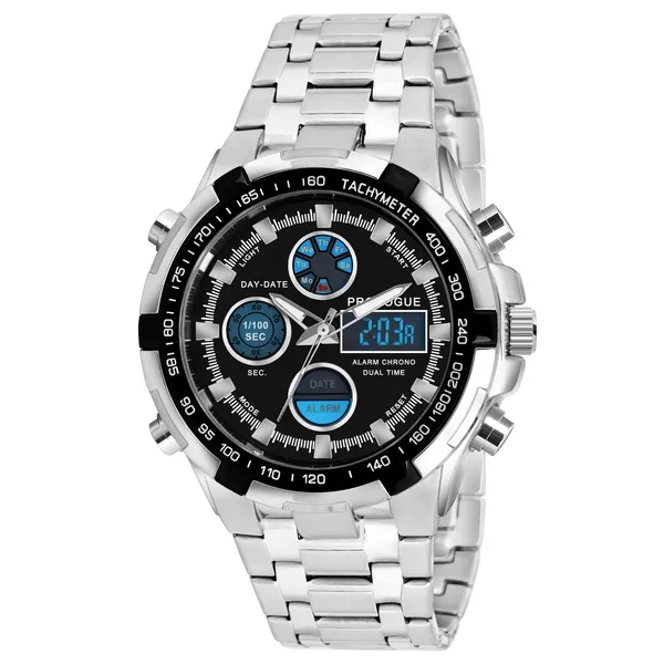 Provogue_Black_Dial_Stainless_Steel_Wrist_Watch_For_Men_|_Analog-Digital