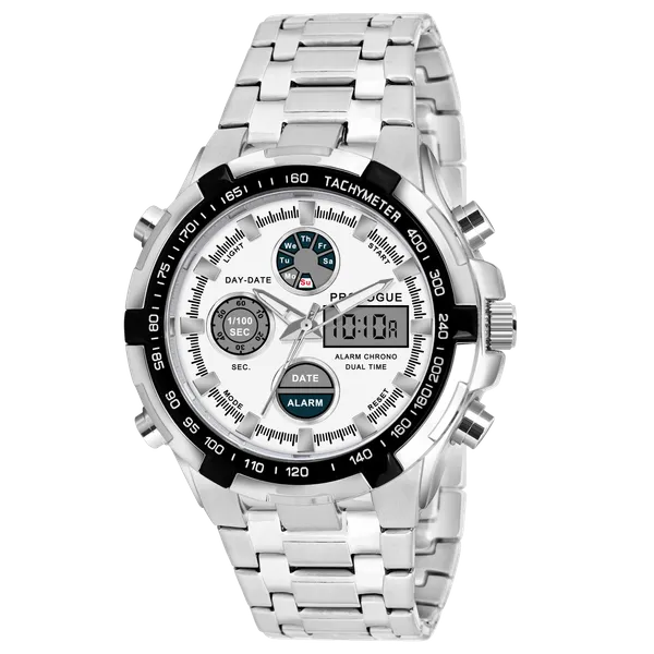Provogue_White_Dial_Stainless_Steel_Wrist_Watch_For_Men_|_Analog-Digital