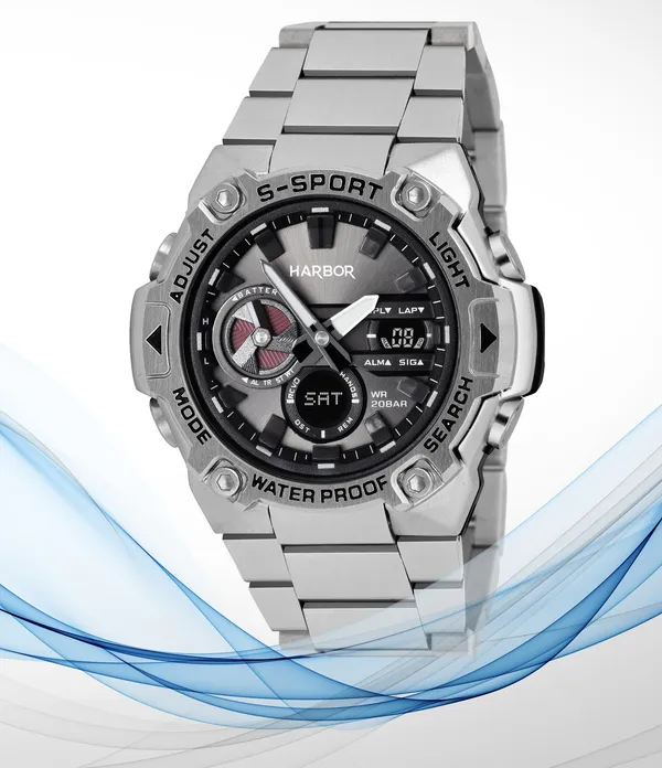 Silver_Stainless_Steel_Strap_Analog_Digital_Sports_Wrist_Watch_For_Men_|_World_Time_|_Multi_Function