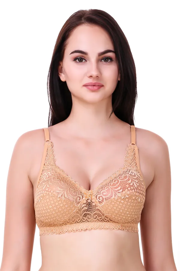 Beige_Premium_Non_Padded_Solid_Net_Bralette_For_Women