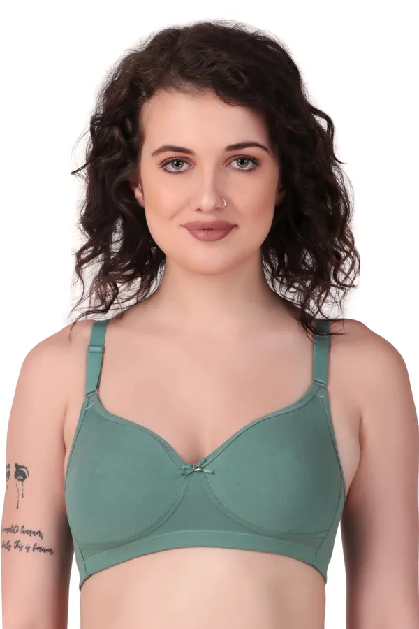 Green_Premium_Non_Padded_Solid_Cotton_Blend_Bra_For_Women