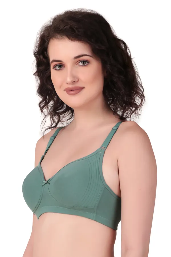 Green_Premium_Non_Padded_Solid_Cotton_Blend_Bra_For_Women