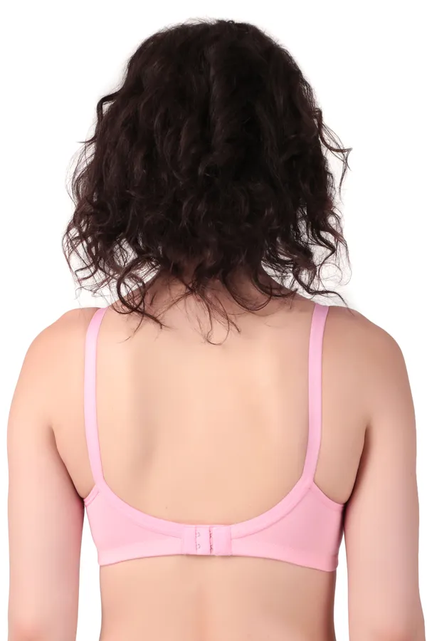 Pink_Premium_Non_Padded_Solid_Cotton_Blend_Bra_For_Women