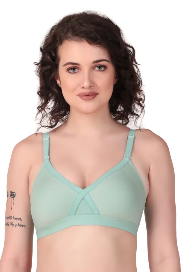 Cyan_Premium_Non_Padded_Solid_Cotton_Blend_Bra_For_Women