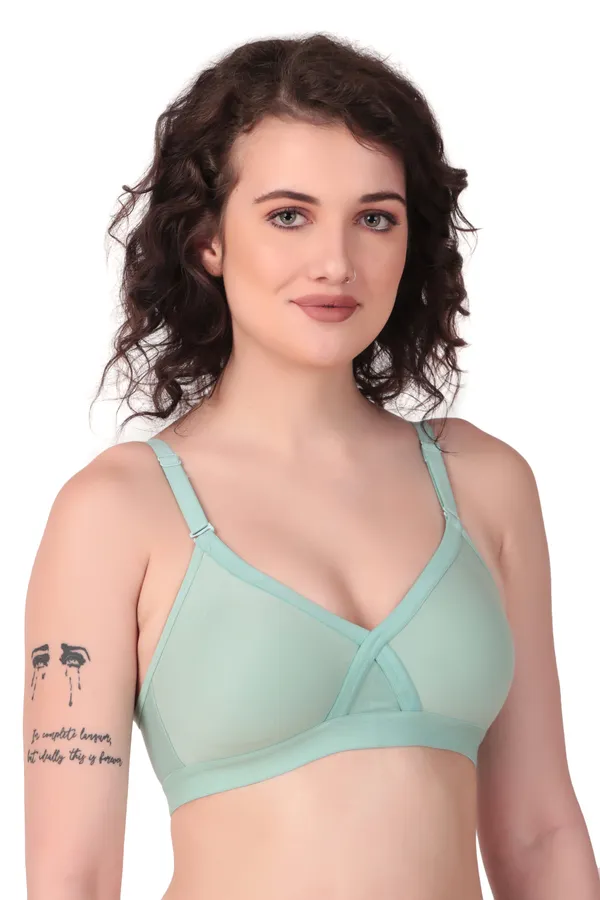 Cyan_Premium_Non_Padded_Solid_Cotton_Blend_Bra_For_Women