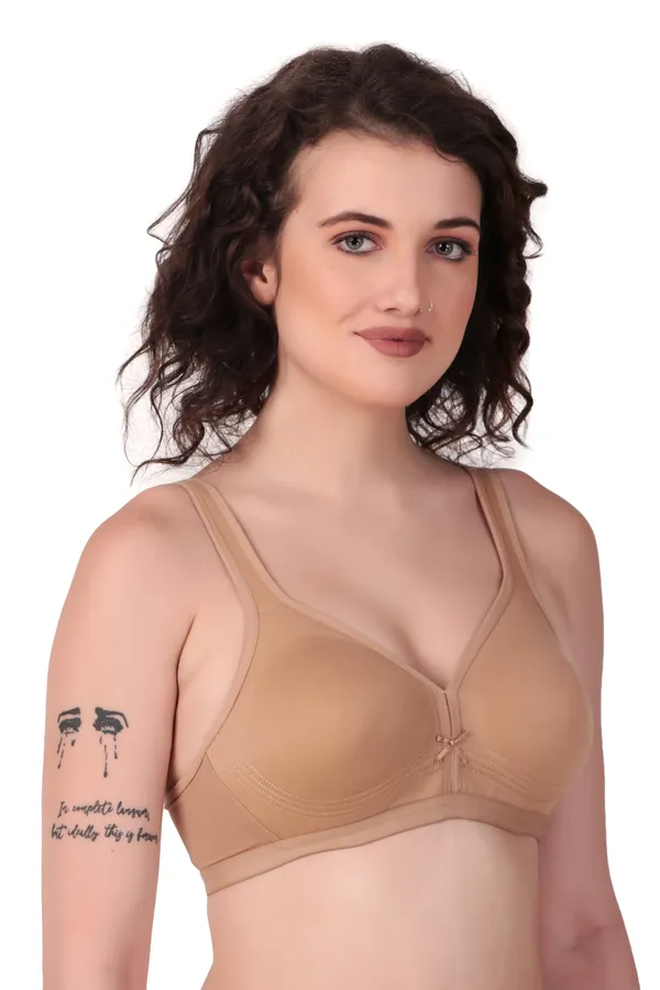 Golden_Premium_Non_Padded_Solid_Cotton_Blend_Bra_For_Women