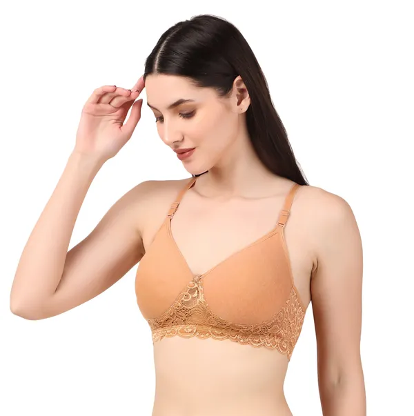 Golden_Premium_Padded_Solid_Cotton_Blend_Net_Bralette_For_Women