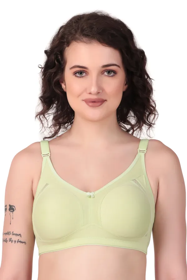 Green_Premium_Non_Padded_Solid_Cotton_Blend_Bra_For_Women