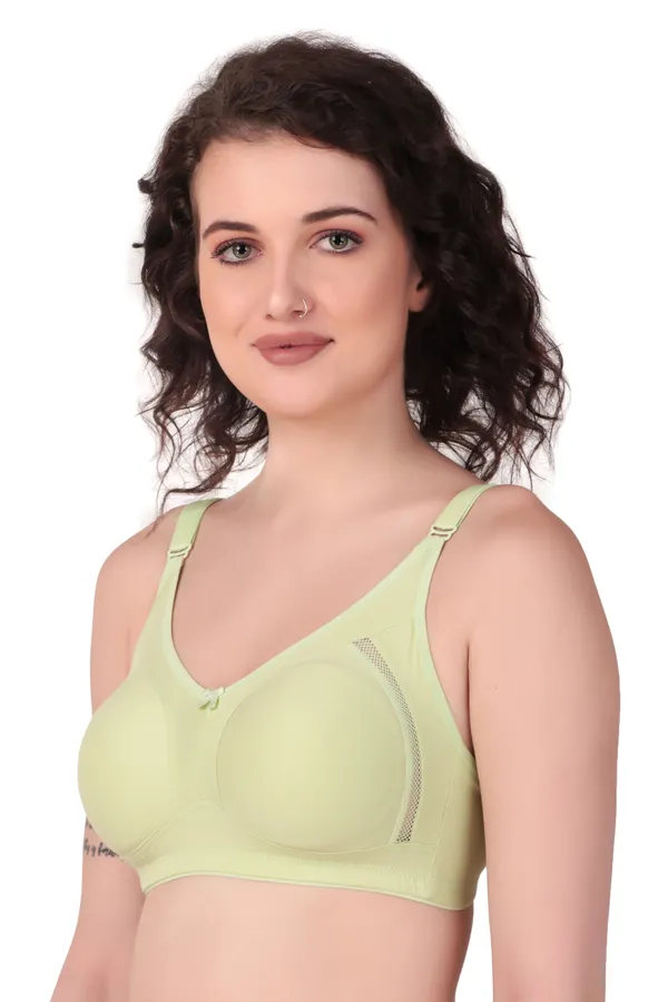 Green_Premium_Non_Padded_Solid_Cotton_Blend_Bra_For_Women