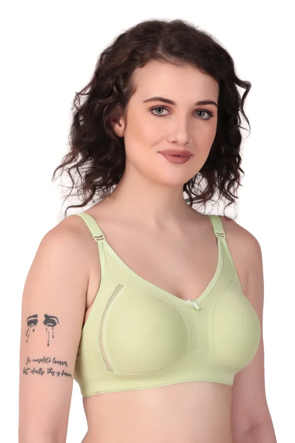 Green_Premium_Non_Padded_Solid_Cotton_Blend_Bra_For_Women