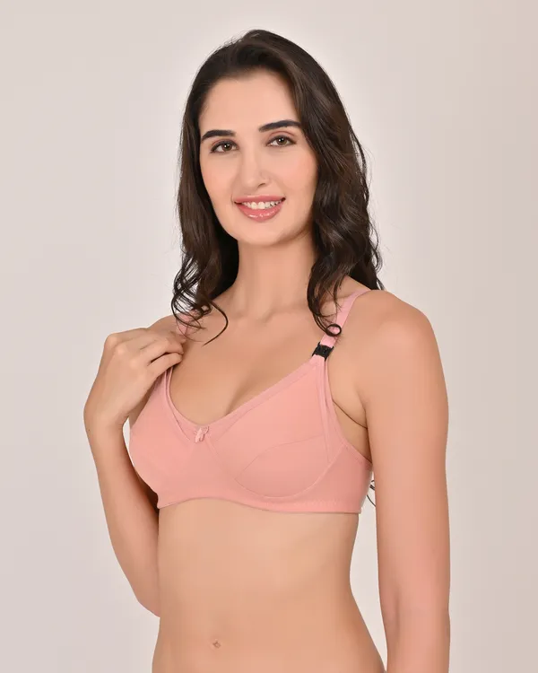 Pink_Premium_Non_Padded_Solid_Cotton_Blend_Maternity_Bra_For_Women