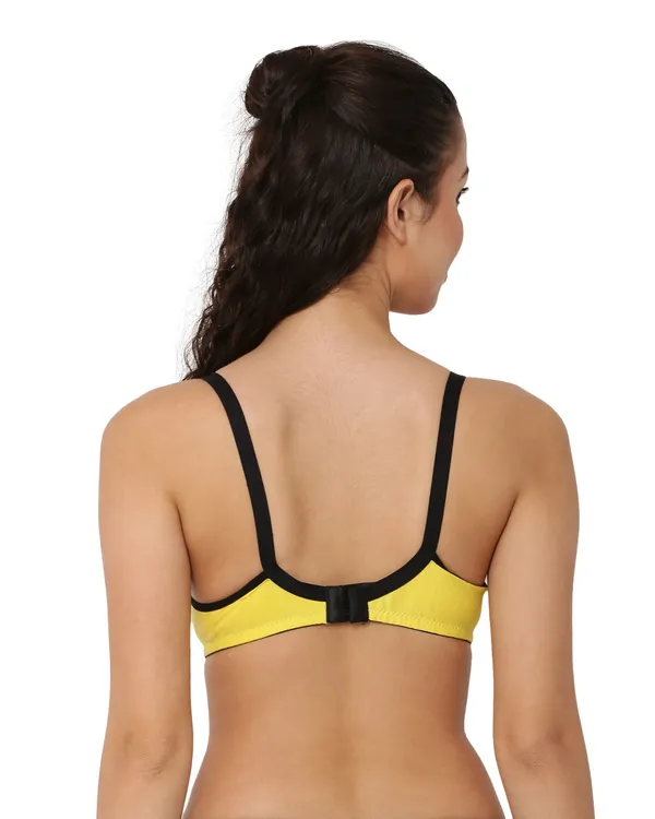 Yellow_Premium_Non_Padded_Solid_Cotton_Blend_Maternity_Bra_For_Women