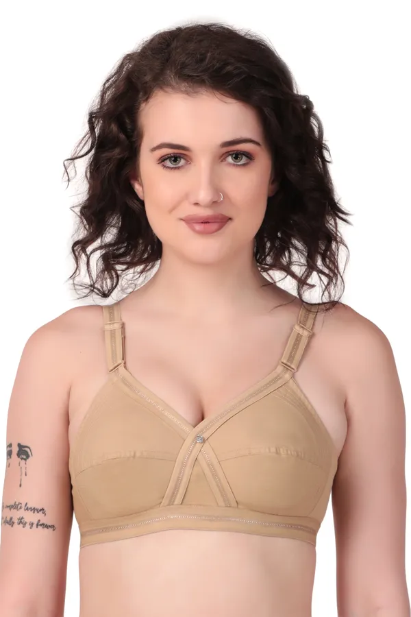 Golden_Premium_Non_Padded_Solid_Cotton_Blend_Bra_For_Women