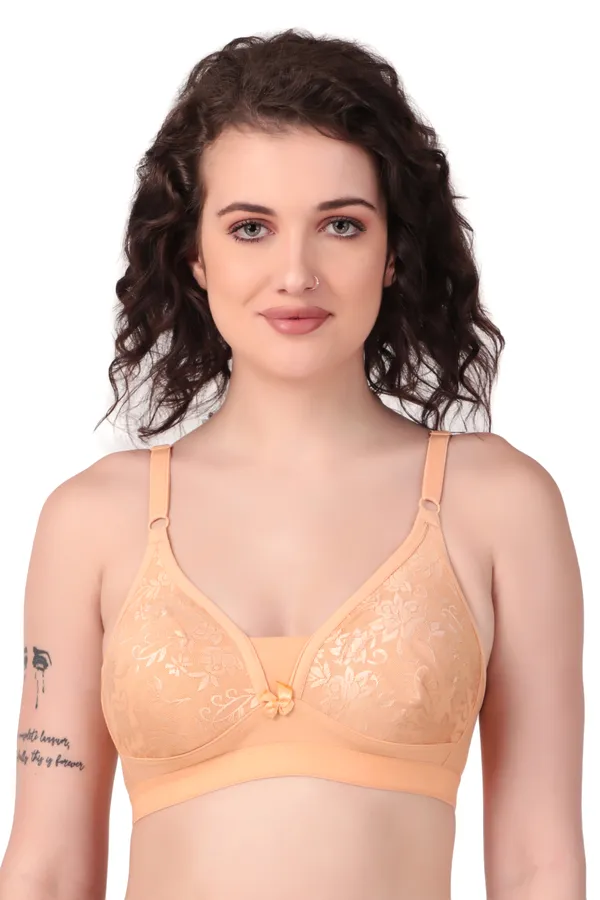 Golden_Premium_Non_Padded_Solid_Cotton_Blend_Bra_For_Women