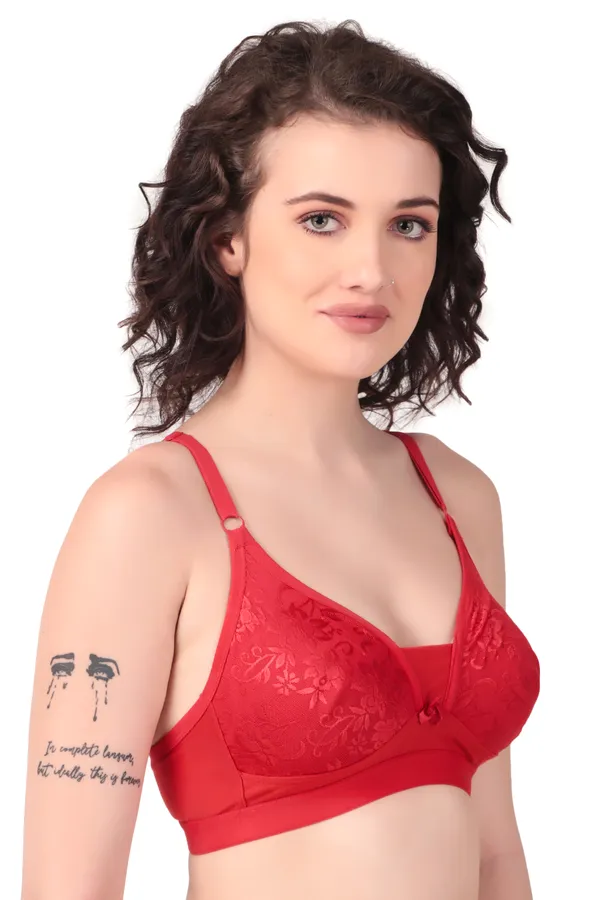 Red_Premium_Non_Padded_Solid_Cotton_Blend_Bra_For_Women