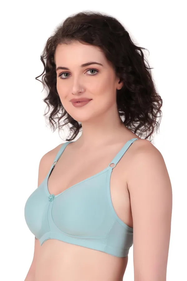 Cyan_Premium_Non_Padded_Solid_Cotton_Blend_Bra_For_Women